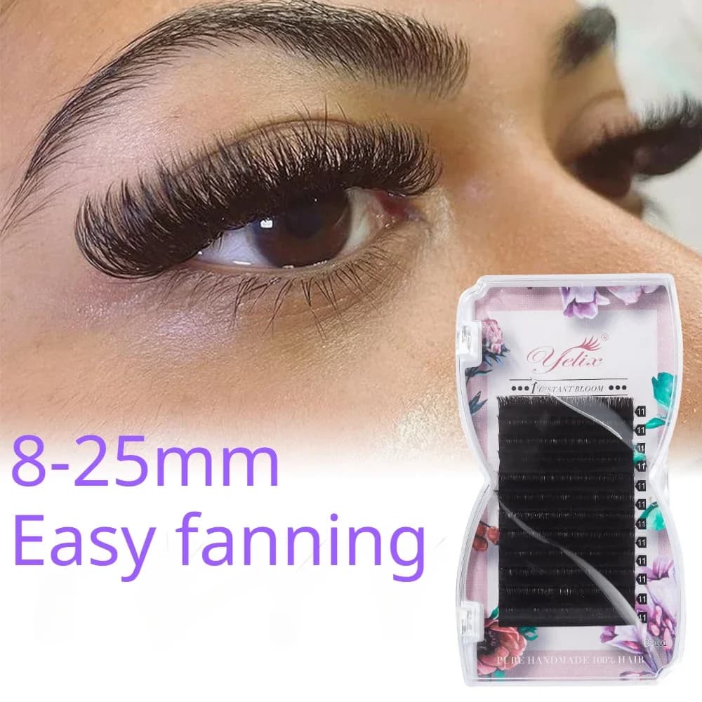 Ресницы Easy Fanning для наращивания 0.07 мм, 8–25 мм