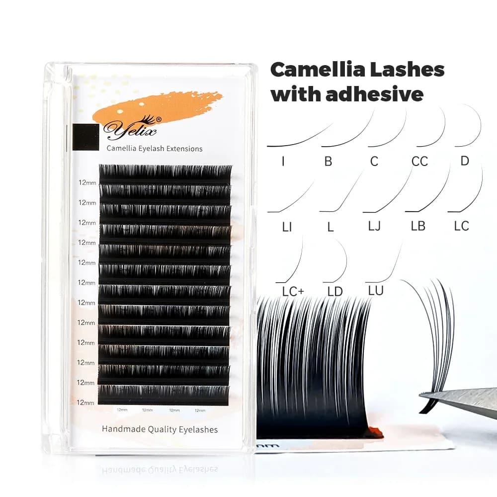 Индивидуальные наращиваемые ресницы Camellia Bloom LB LJ Curl