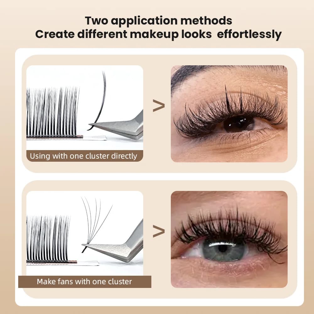 LU Curl 5D Flora Spike: наращивание ресниц пучками