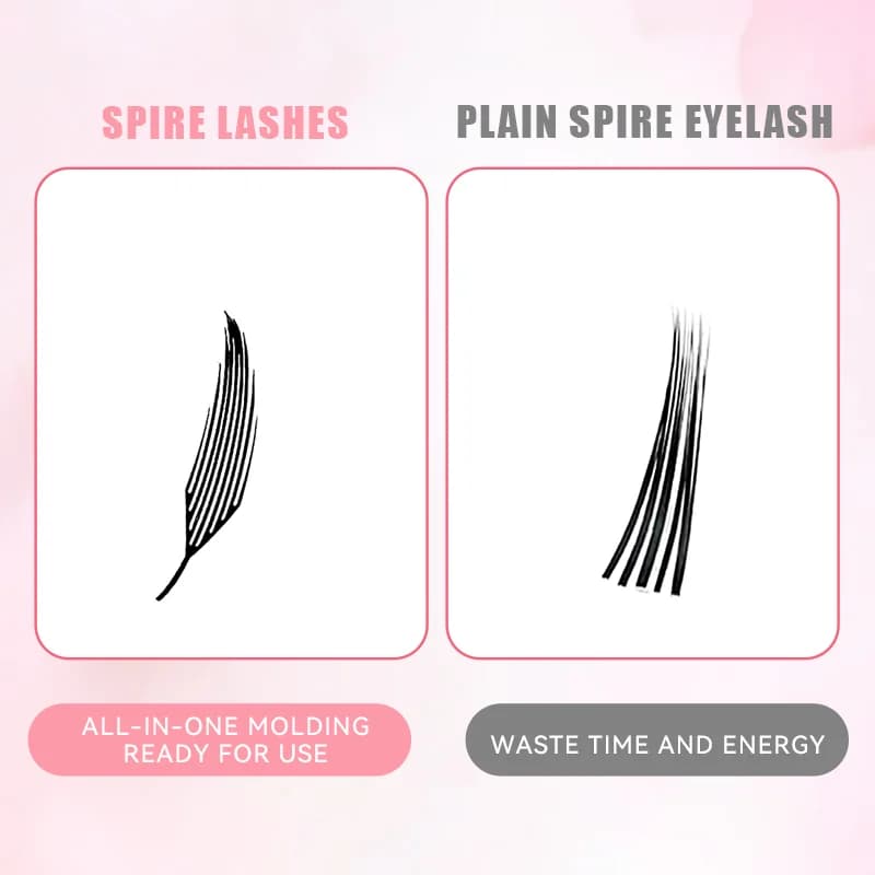 Индивидуальные ресницы Feather Shape Spire Brazilian Volume