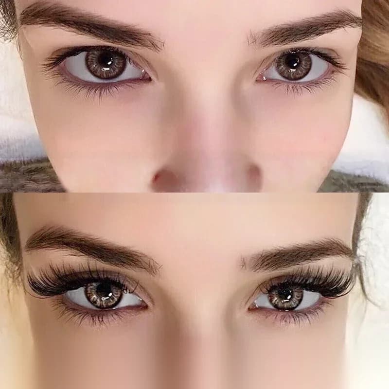 Нижние короткие ресницы для наращивания Short Lower Bottom Eyelash Extensions 6-8mm