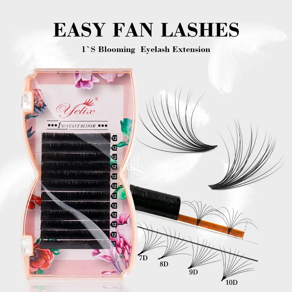 Легкие ресницы для мега-объема Easy Fan, 0.03/0.05 мм