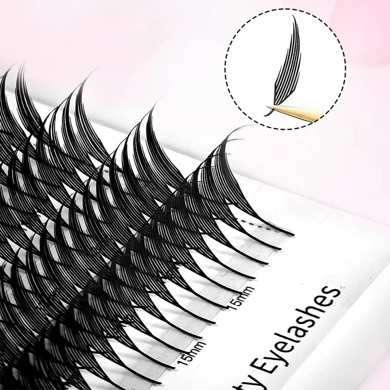 Индивидуальные ресницы Feather Shape Spire Brazilian Volume
