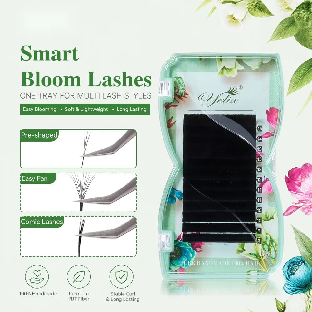 Smart Bloom W-образные готовые объемные пучки ресниц