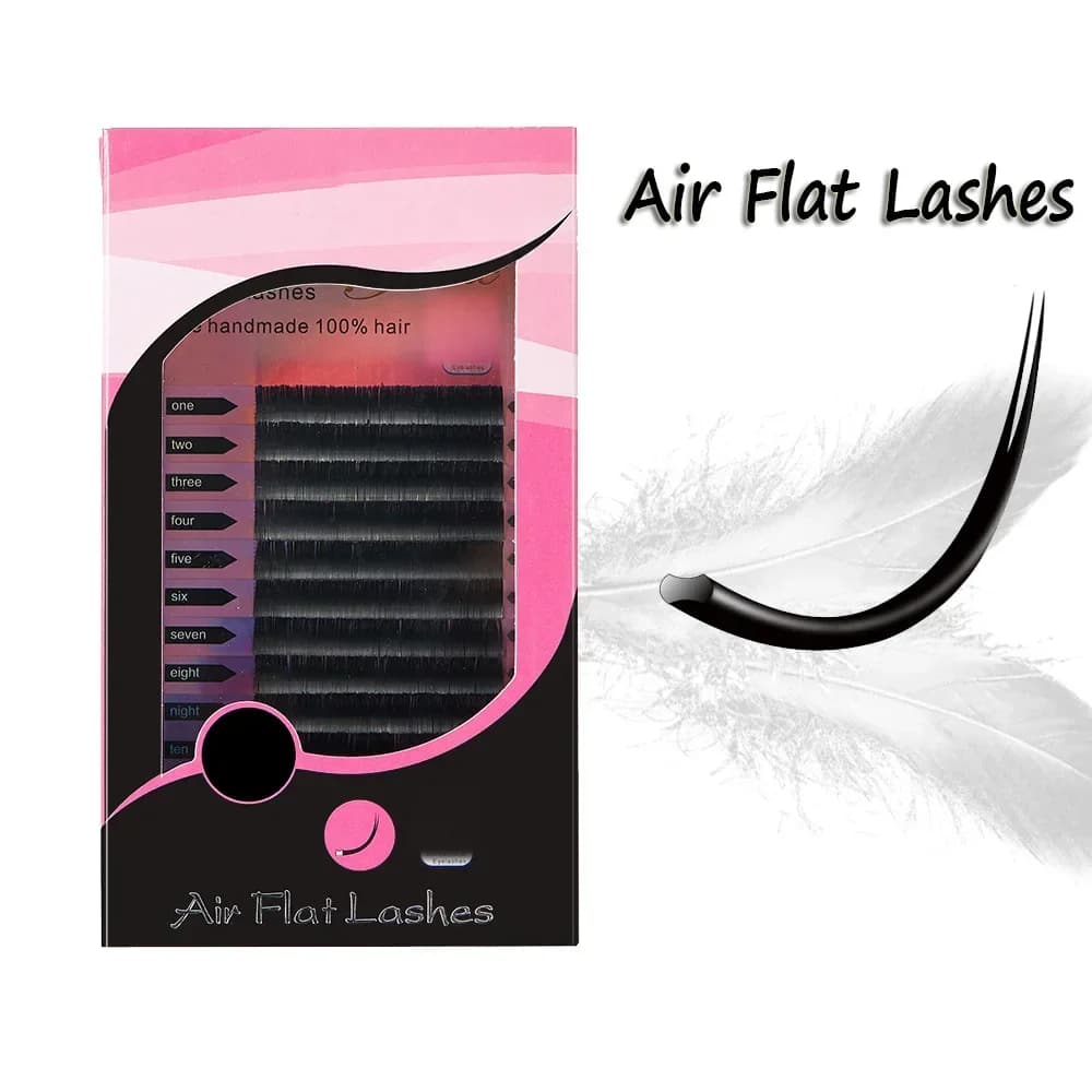 Индивидуальные наращенные ресницы Air Ultra-Soft с плоским овальным кончиком